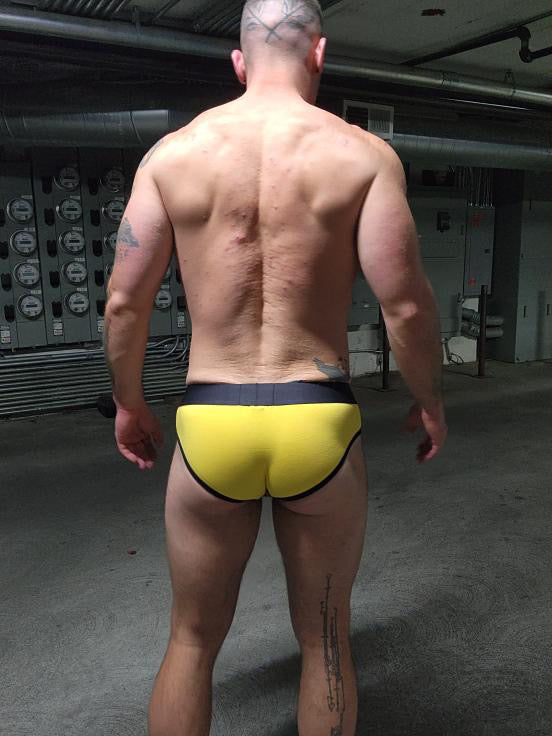 "Aware" Briefs - Yellow/ Black