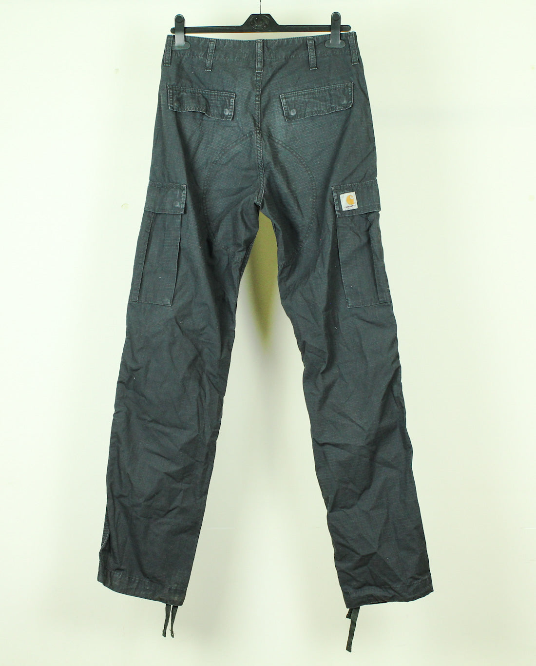 Carhartt genou court noir avec fermeture éclair complète - taille 32"