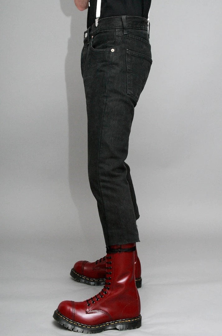 Jean Levi's coupe skinny Noir avec fermeture éclair au dos/entière