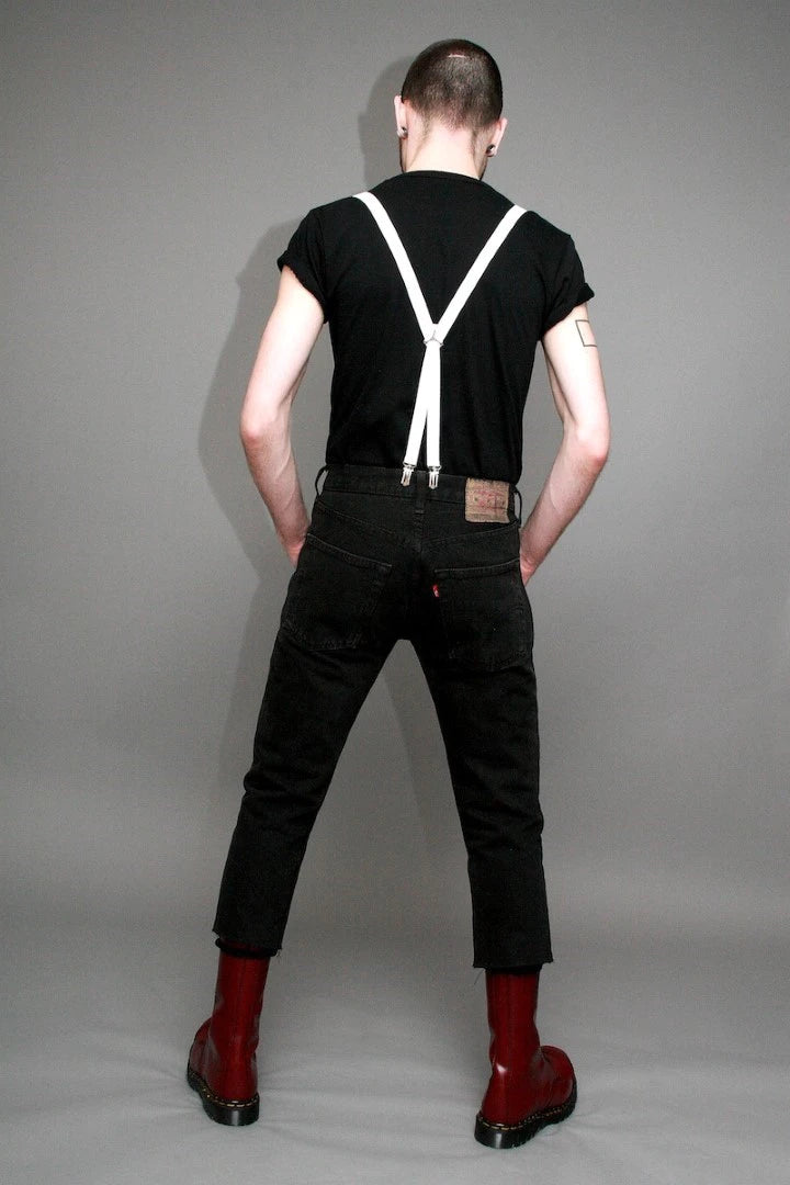 Jean Levi's coupe skinny Noir avec fermeture éclair au dos/entière