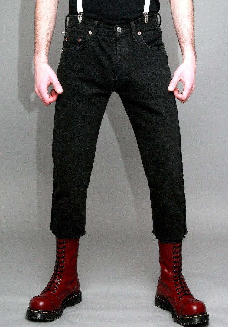 Jean Levi's coupe skinny Noir avec fermeture éclair au dos/entière