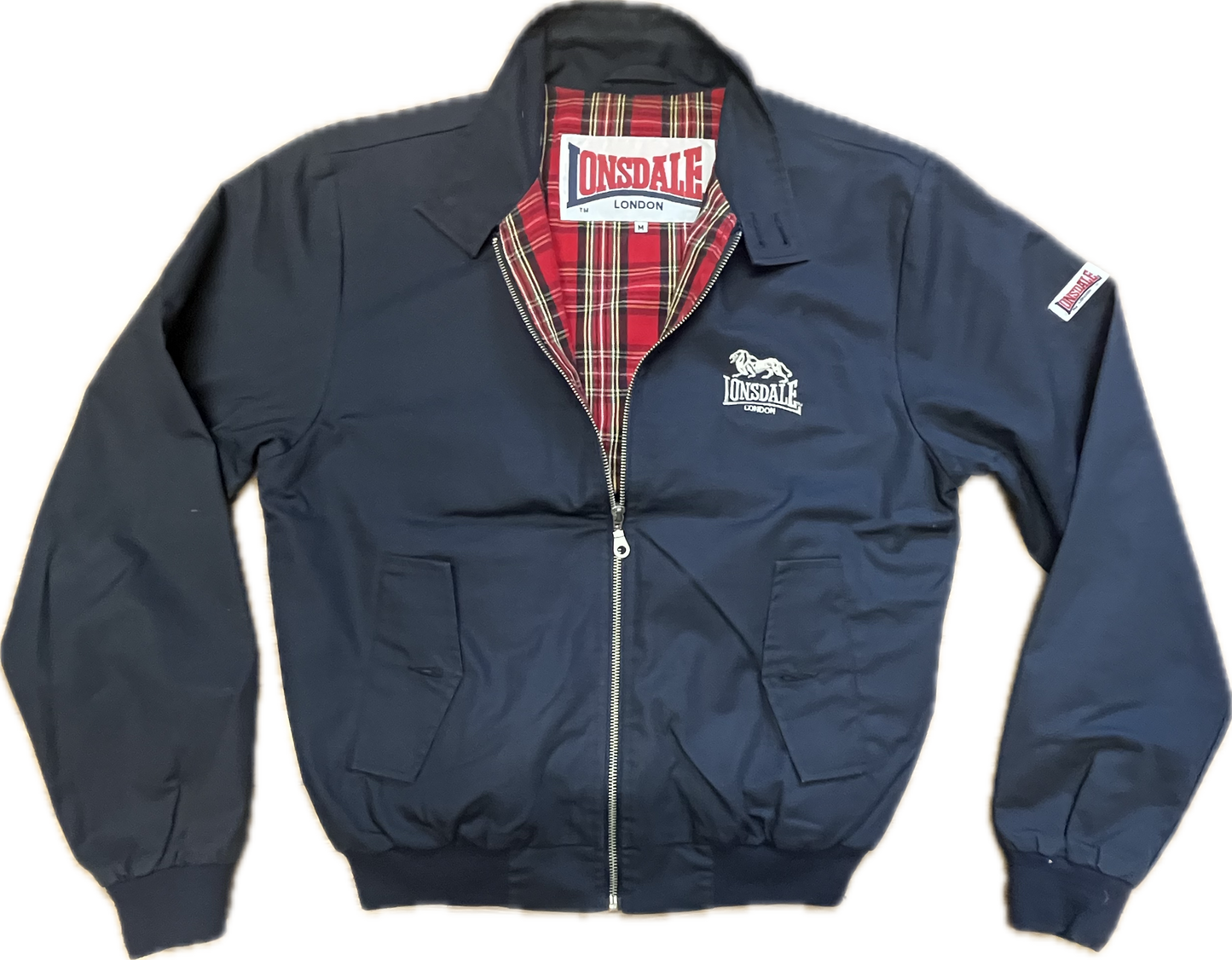 Lonsdale classic slim fit Harrington Jacket. Embroidered classic Lonsdale logo on the chest
