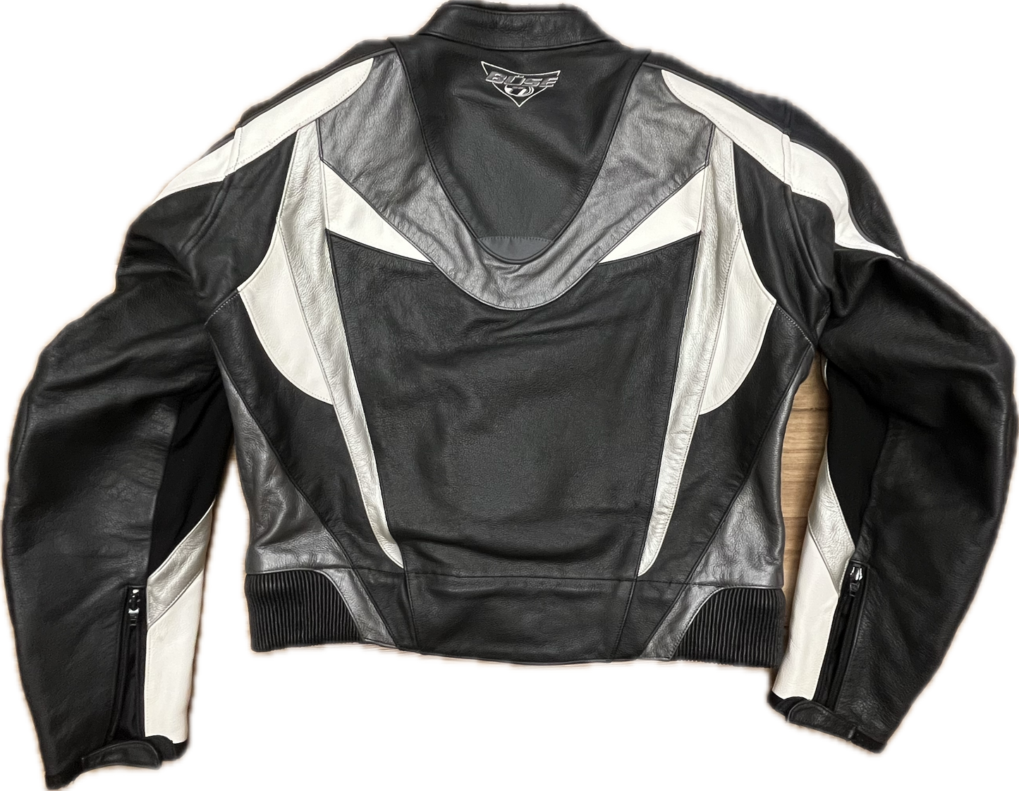 'BÜSE' Vintage Biker Leather Jacket -Large-