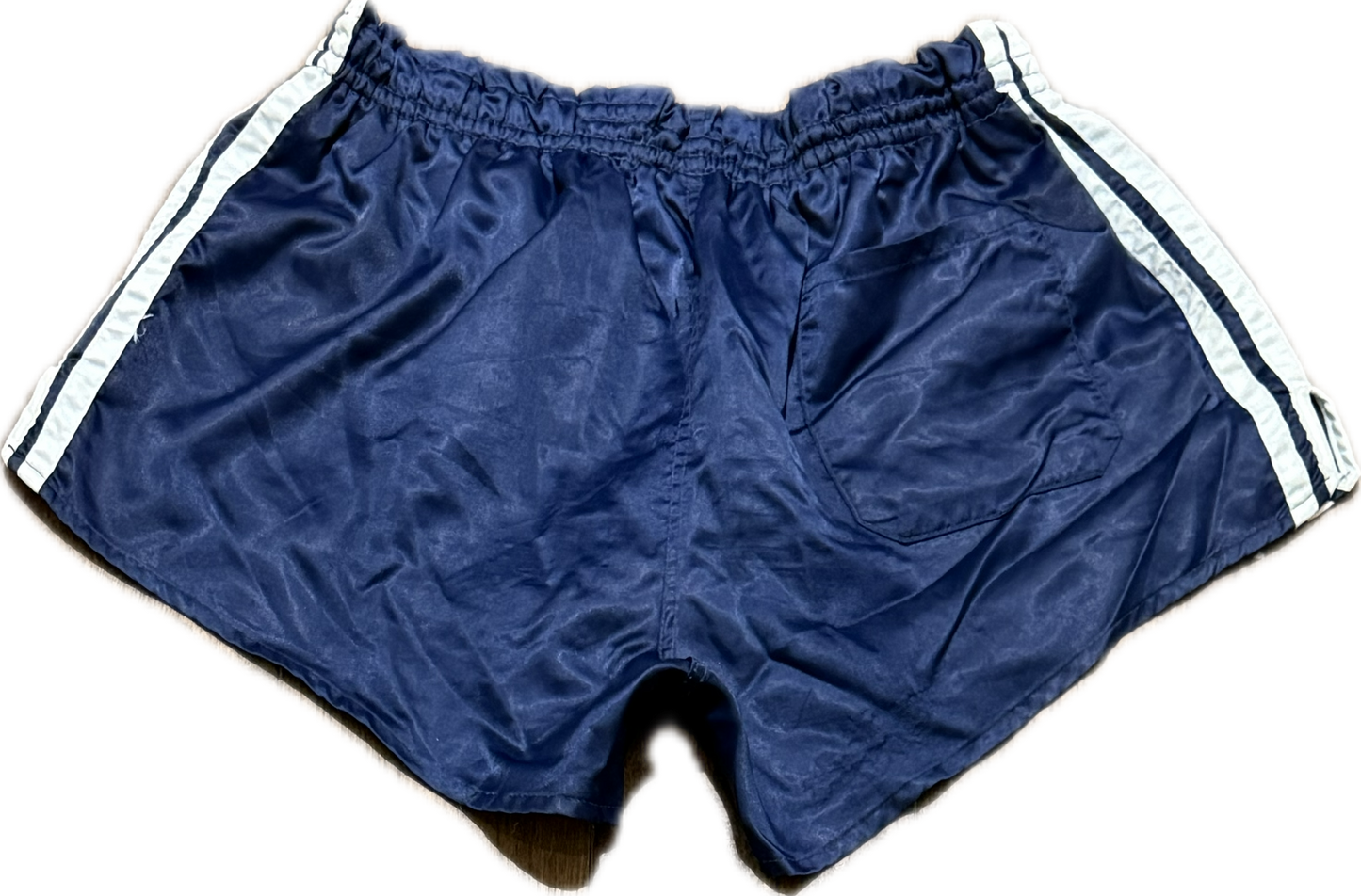 Adidas short de football en satin bleu M