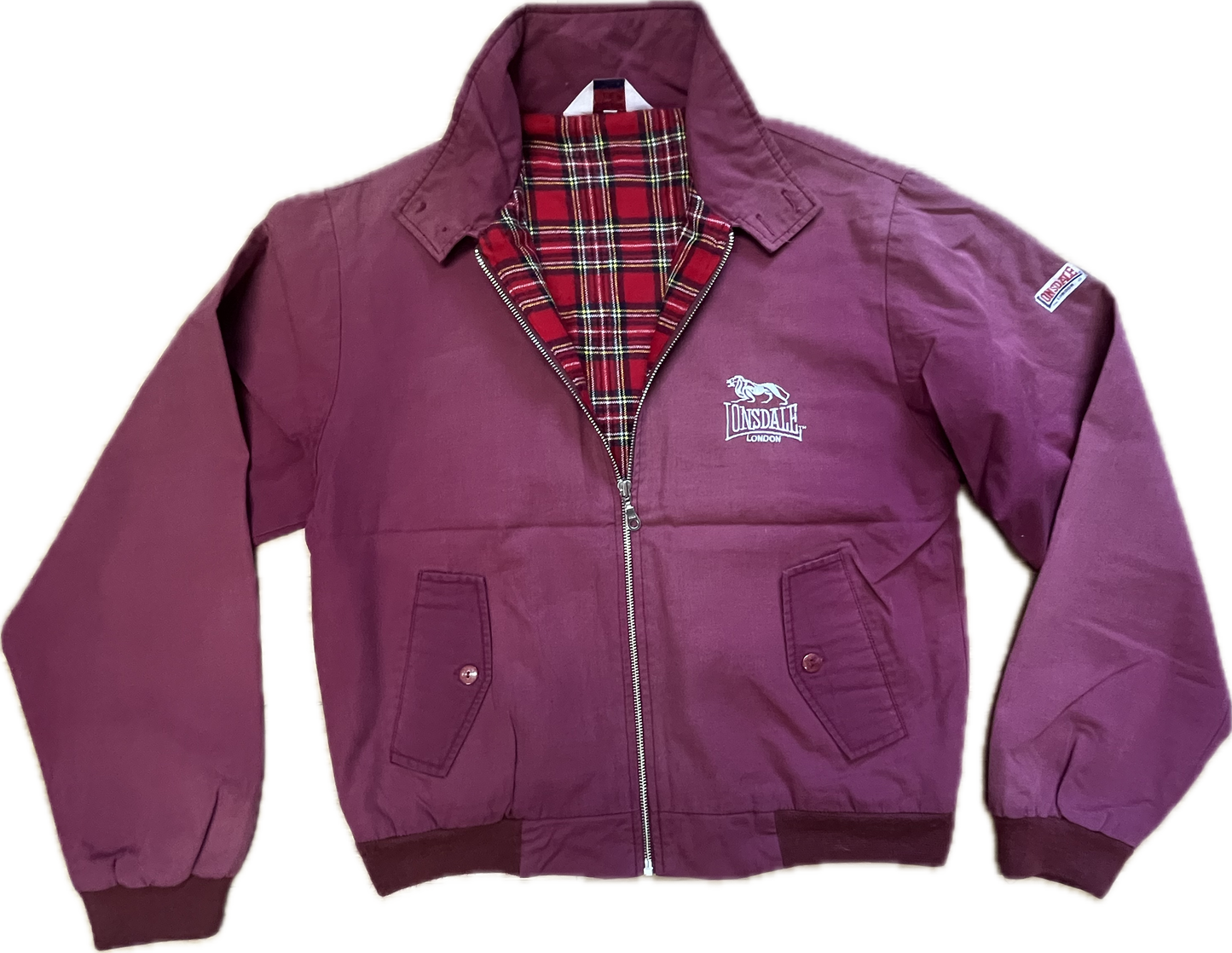 Lonsdale classic slim fit Harrington Jacket. Embroidered classic Lonsdale logo on the chest