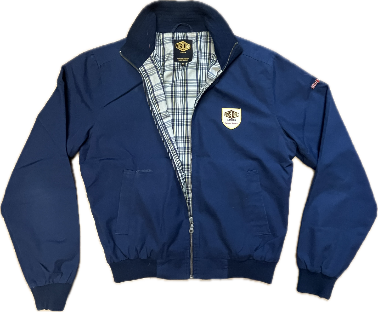 Lonsdale classic slim fit Harrington Jacket. Embroidered classic Lonsdale logo on the chest
