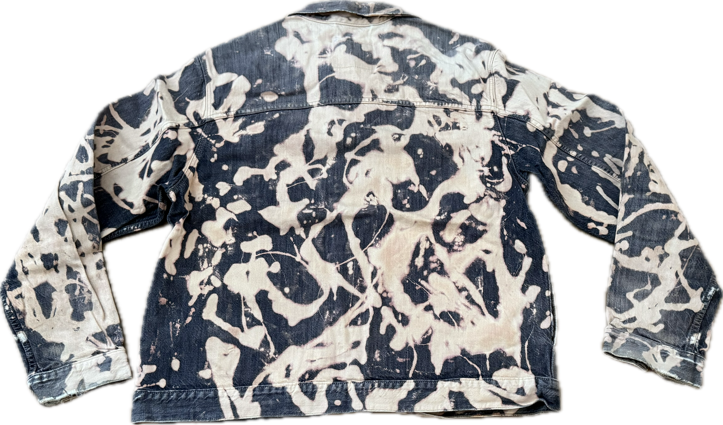 Bleached denim jacket Levi's XL