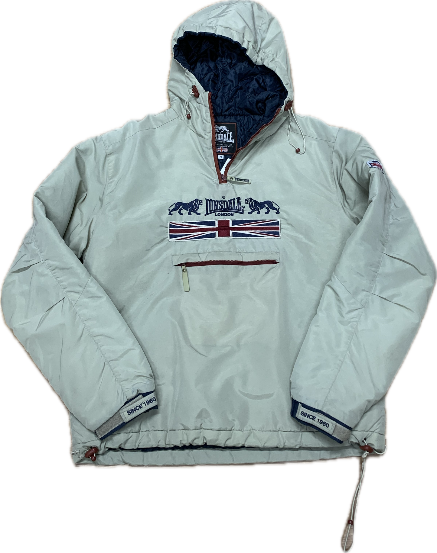 🔥 Lonsdale Pulloverjacke Groß - Schwarz