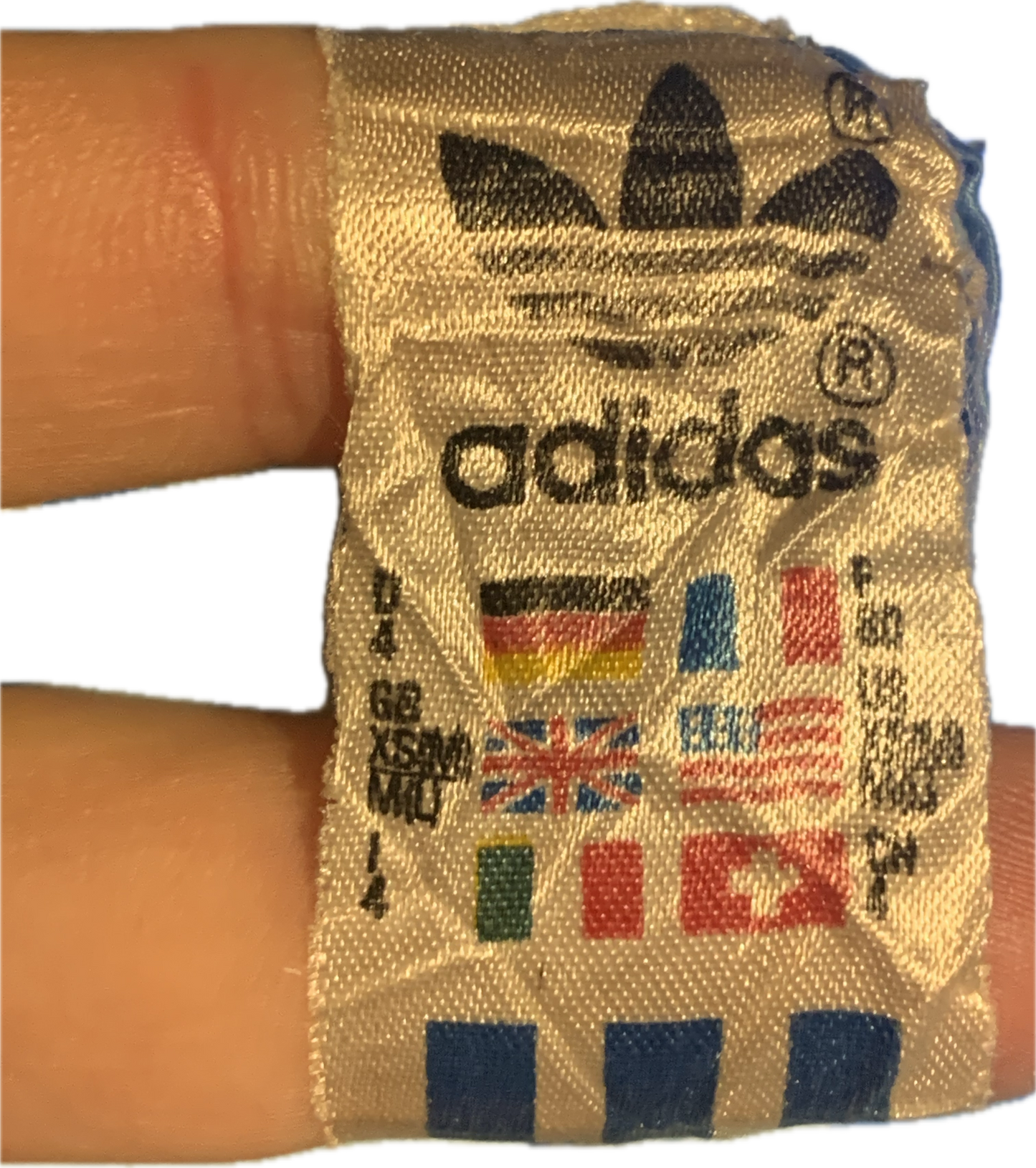 Adidas satin football shorts blue XS - "Made in West Germany" Rare!