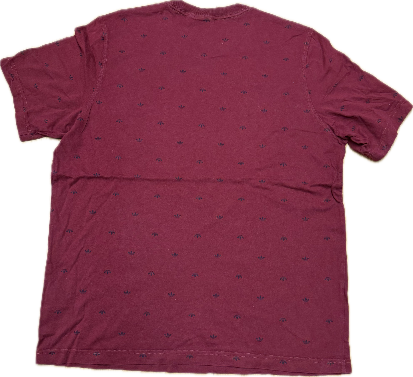 🔥 Rare Vintage Adidas T-shirt Burgundy - Large