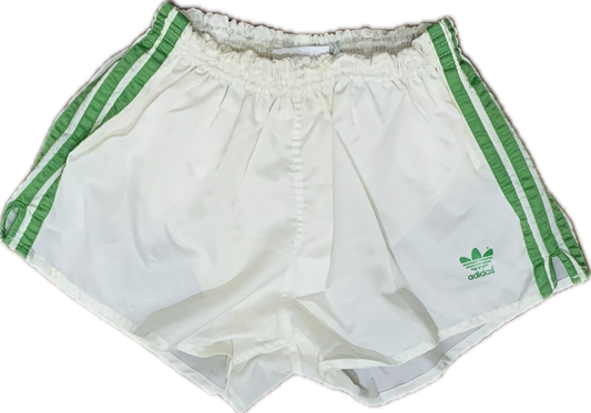 Adidas satin football shorts white - XS