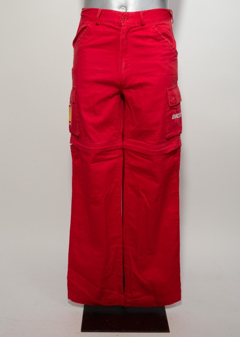 🔥 Pantalon/short de travail " Ducati - Shell " Rouge XS