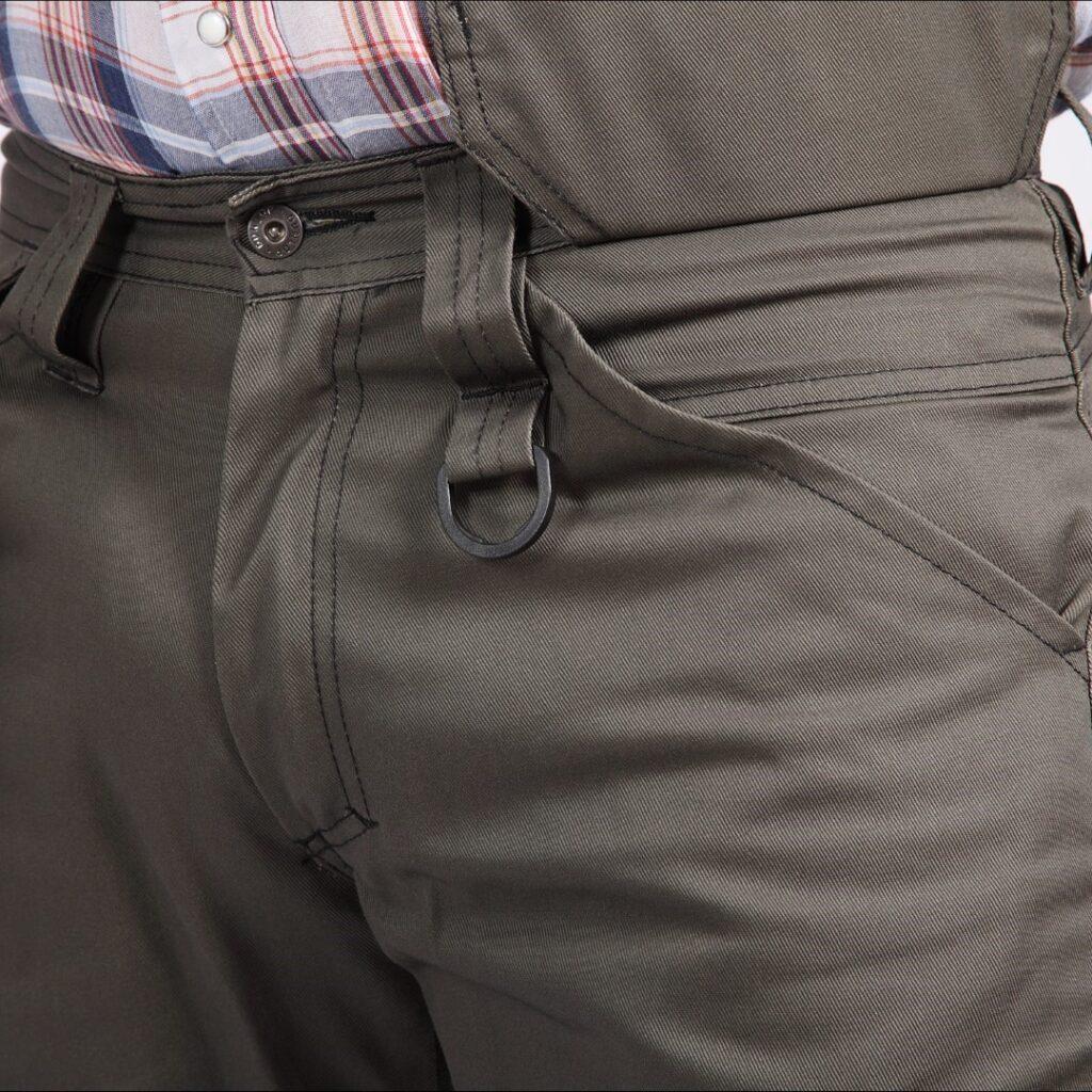 Dunlop on site trousers - Army Green/Black with back and full zip