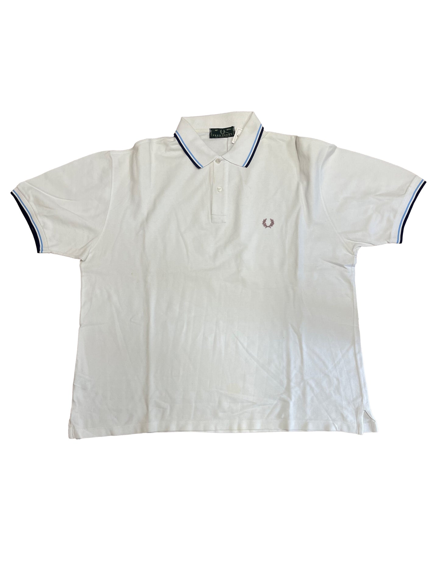 š„ FRED PERRY POLO SHIRT WHITE 52ā Fred Perry polo shirt white 52''