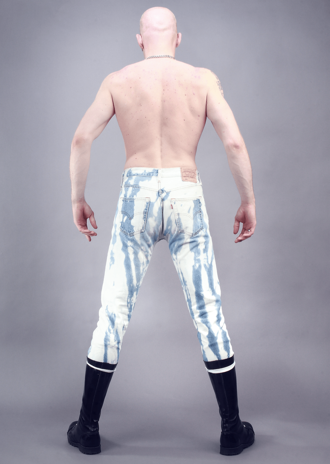 Gradins bleu clair Levi's 501 coupe skinny