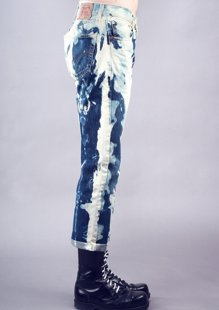 Gradins bleu foncé Levi's 501 coupe droite