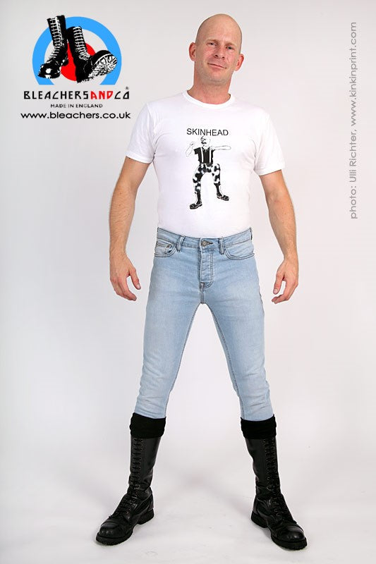 Dégradés en denim stretch coupe skinny bleu