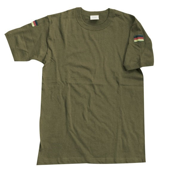 Originales Vintage-Armee-T-Shirt – Armeegrün – mit Flaggen – Selten!