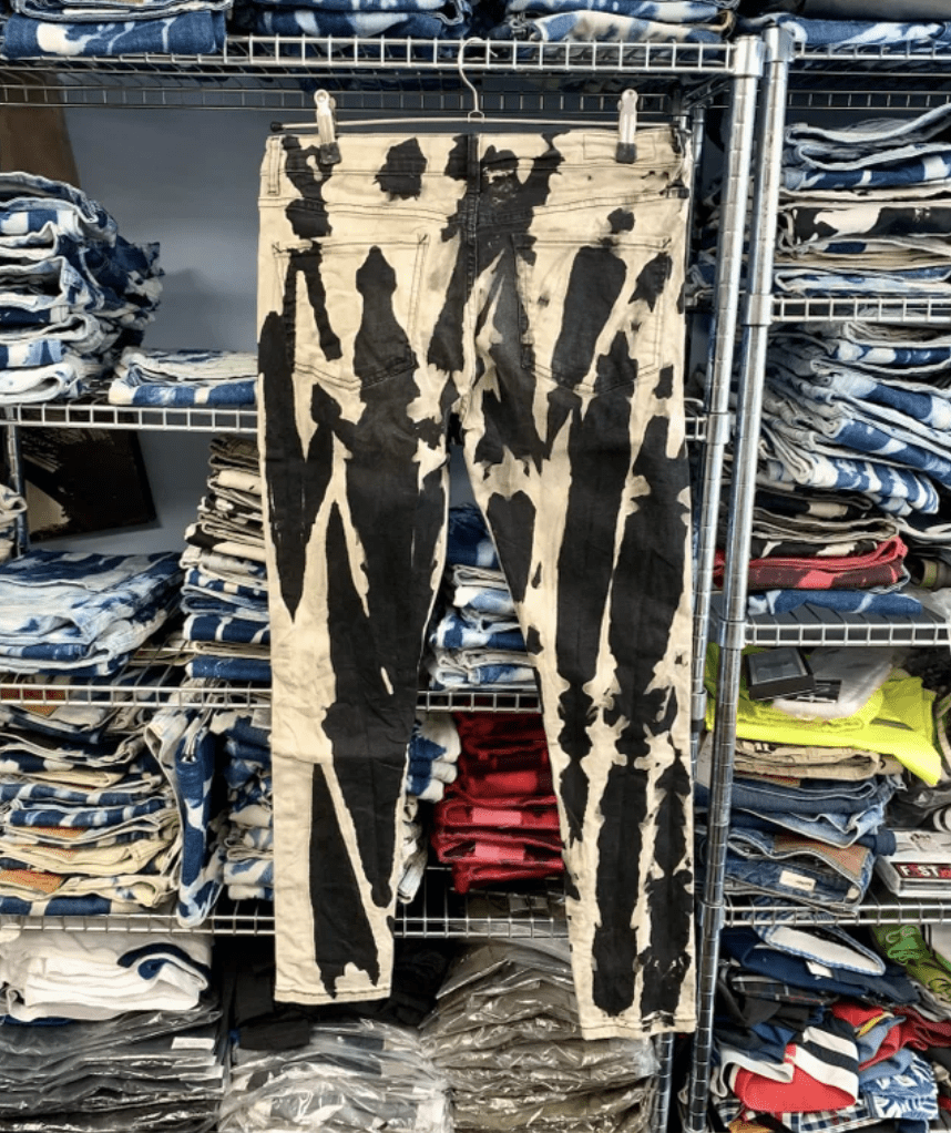 Dégradeurs en denim stretch coupe super skinny noir