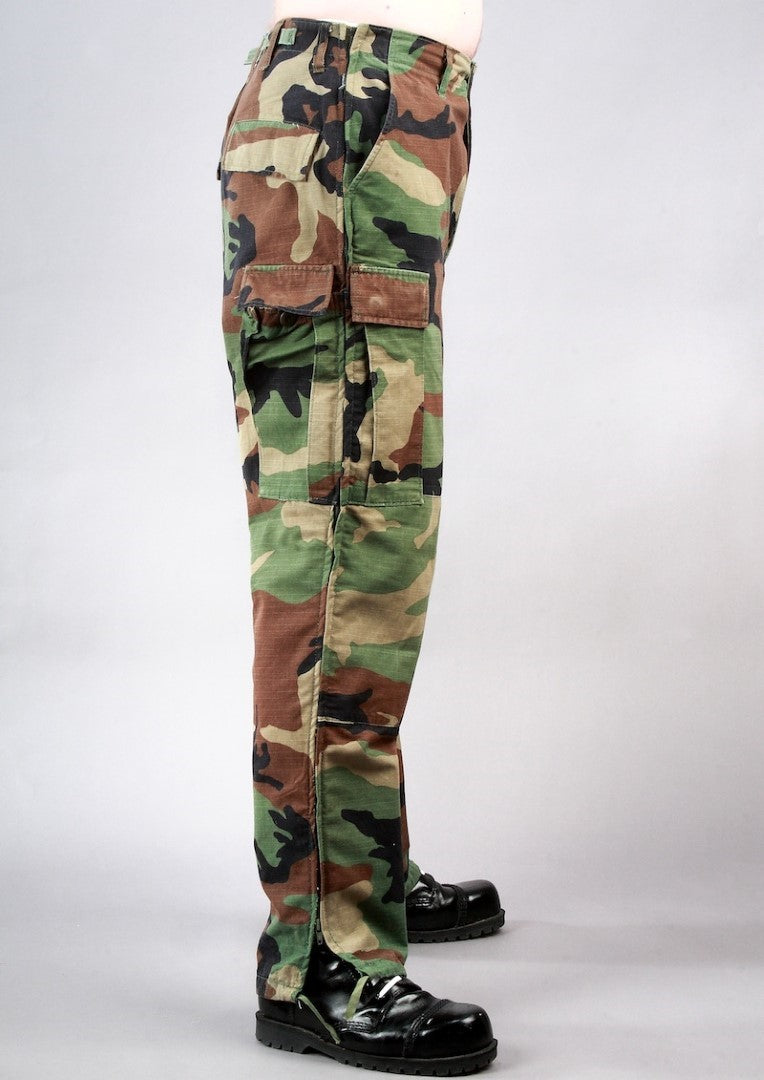 Zip-off army combats Woodland camo