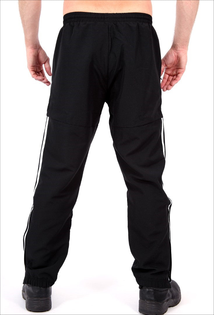 Adidas Back Zip Trainingshose "Samson" - Schwarz mit durchgehendem Reißverschluss auf der Rückseite