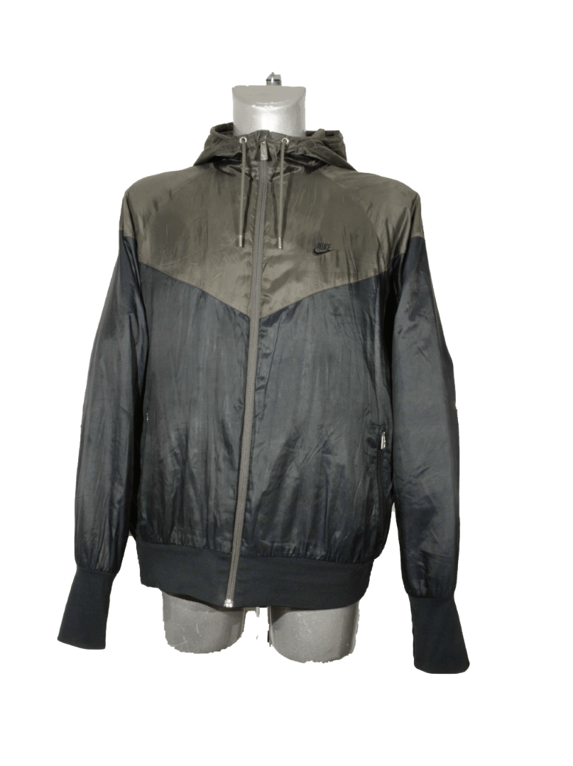 Nike Windbreaker mit Kapuze schwarz braun XL Bleachers and Co