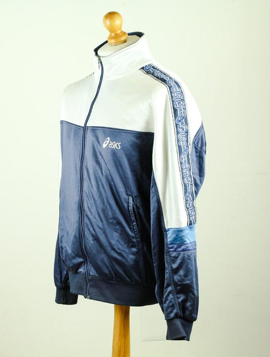 🔥 ASICS Top "Shiny" navy/white XL