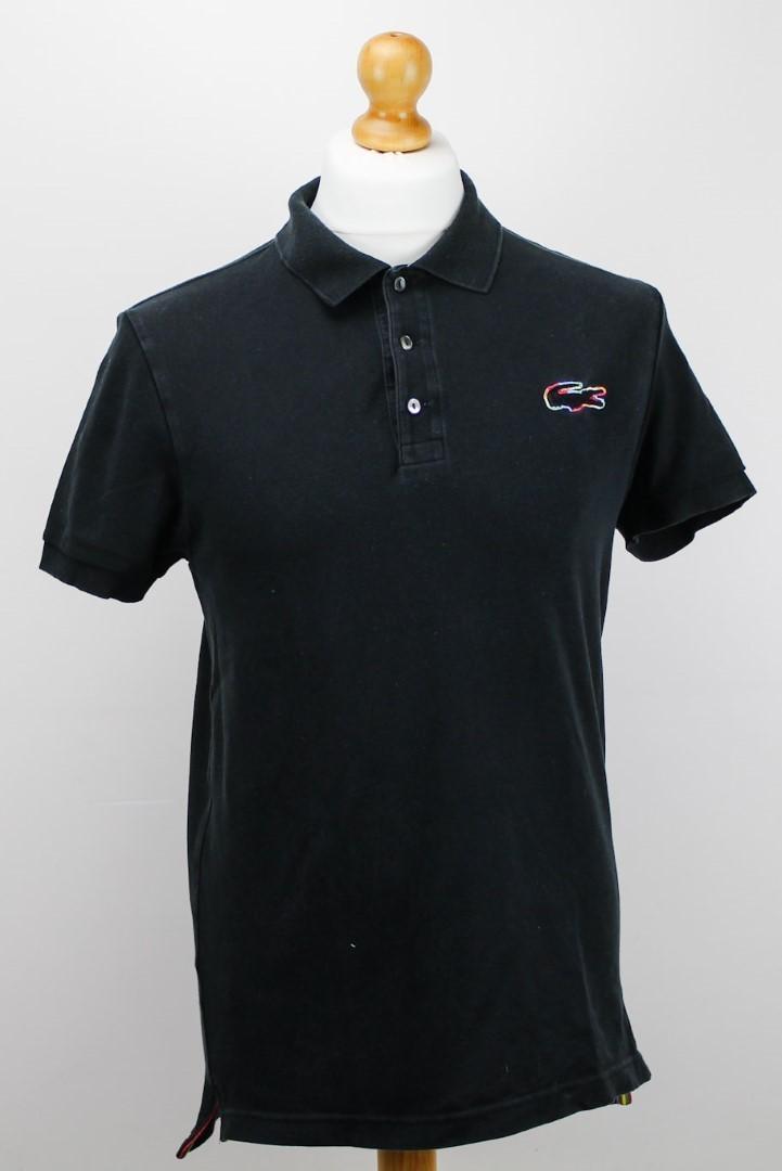 🔥 Lacoste poloshirt black Small Pride edition