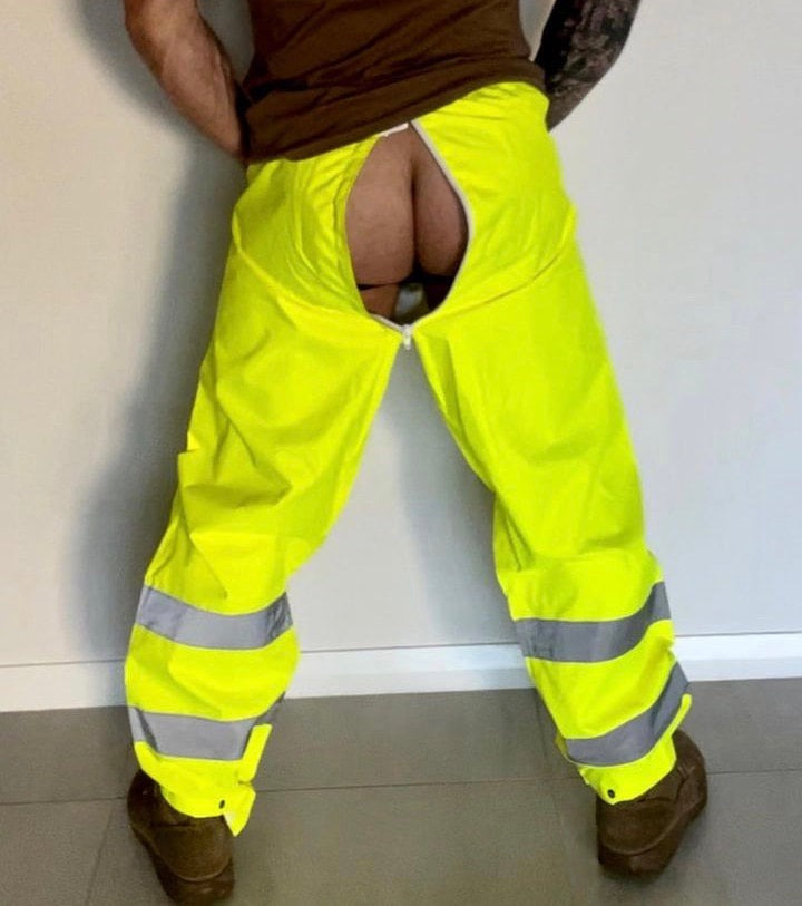 Dunlop Hi Vis waterproof trousers