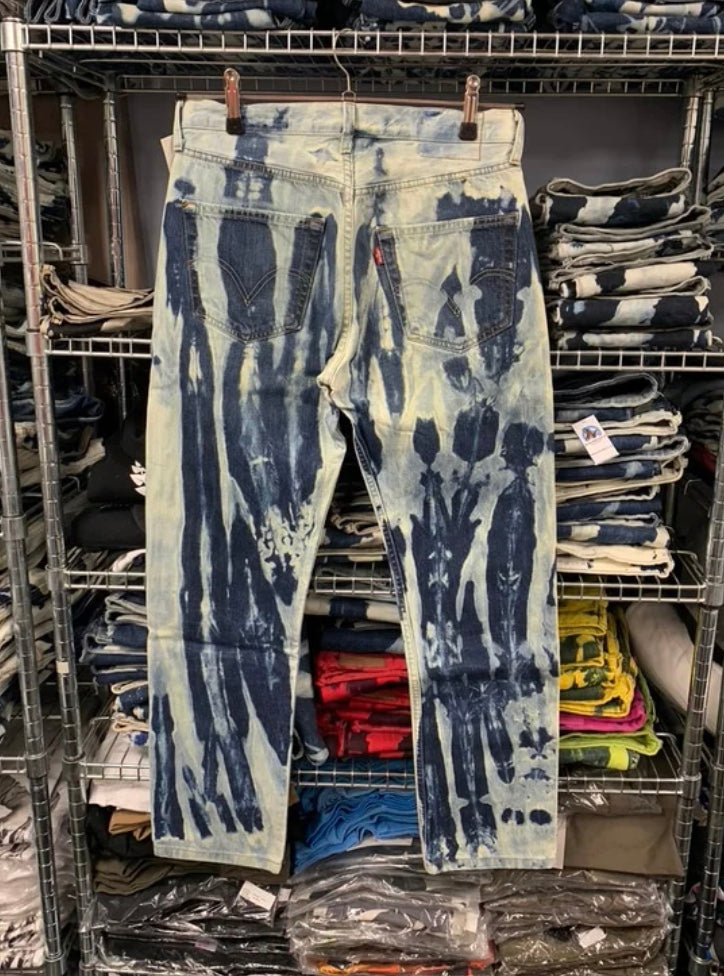 Blaue Bleachers Skinny Stretch 30/31" Taille