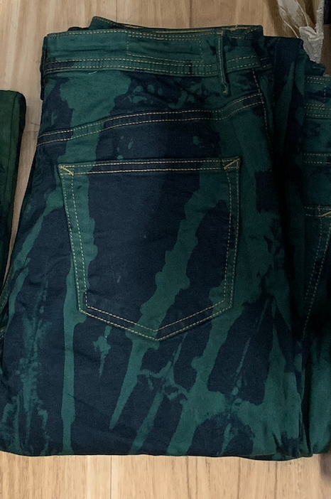 🔥 New - Skinny fit stretch denim bleachers, Green