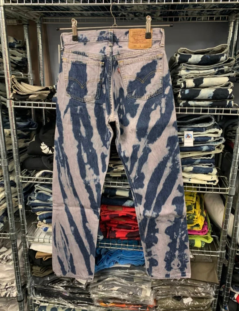 Blaue Bleachers Skinny Stretch 30/31" Taille