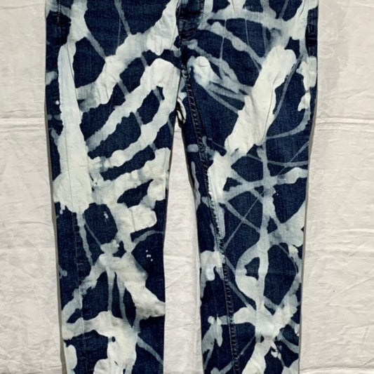 Skinny fit Stretch denim freestyle bleachers with back/full zip