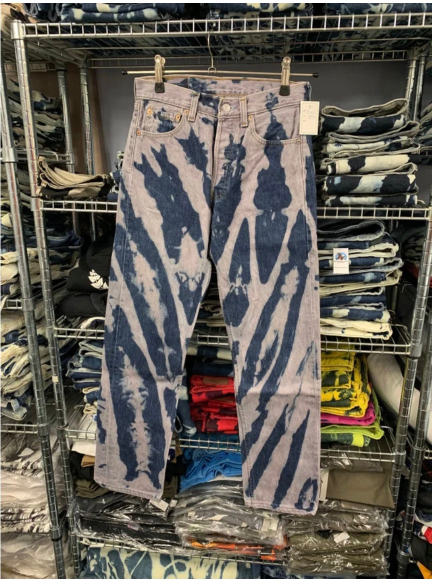 Blaue Bleachers Skinny Stretch 30/31" Taille