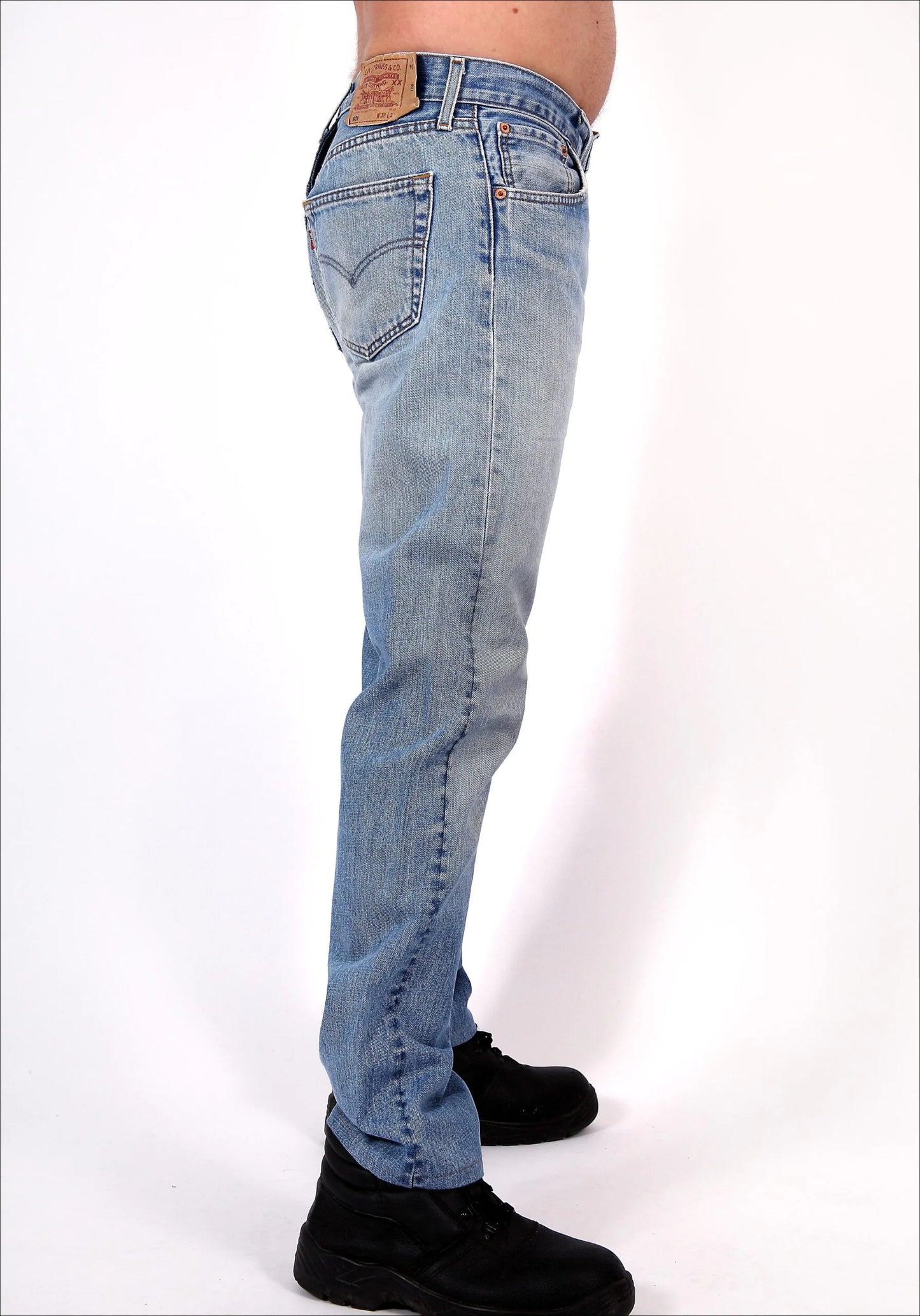 Standard fit Levi's jeans light blue with back/full zip