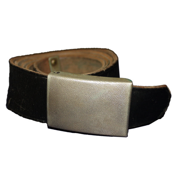 Ceinture en cuir BUNDESWEHR de la marine allemande et boucle aigle