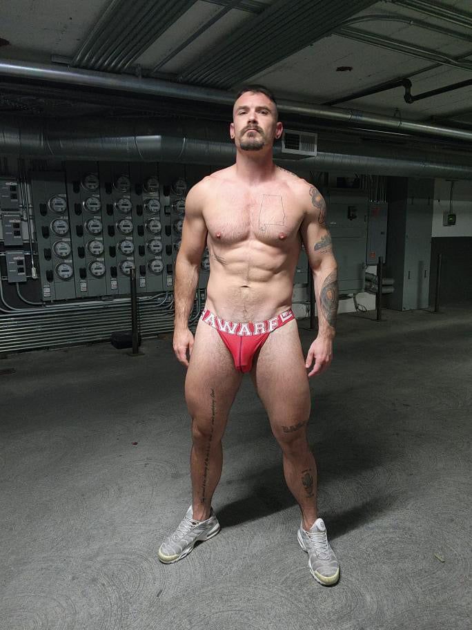 “AWARE” JOCKSTRAPS – BLACK, WHITE OR RED