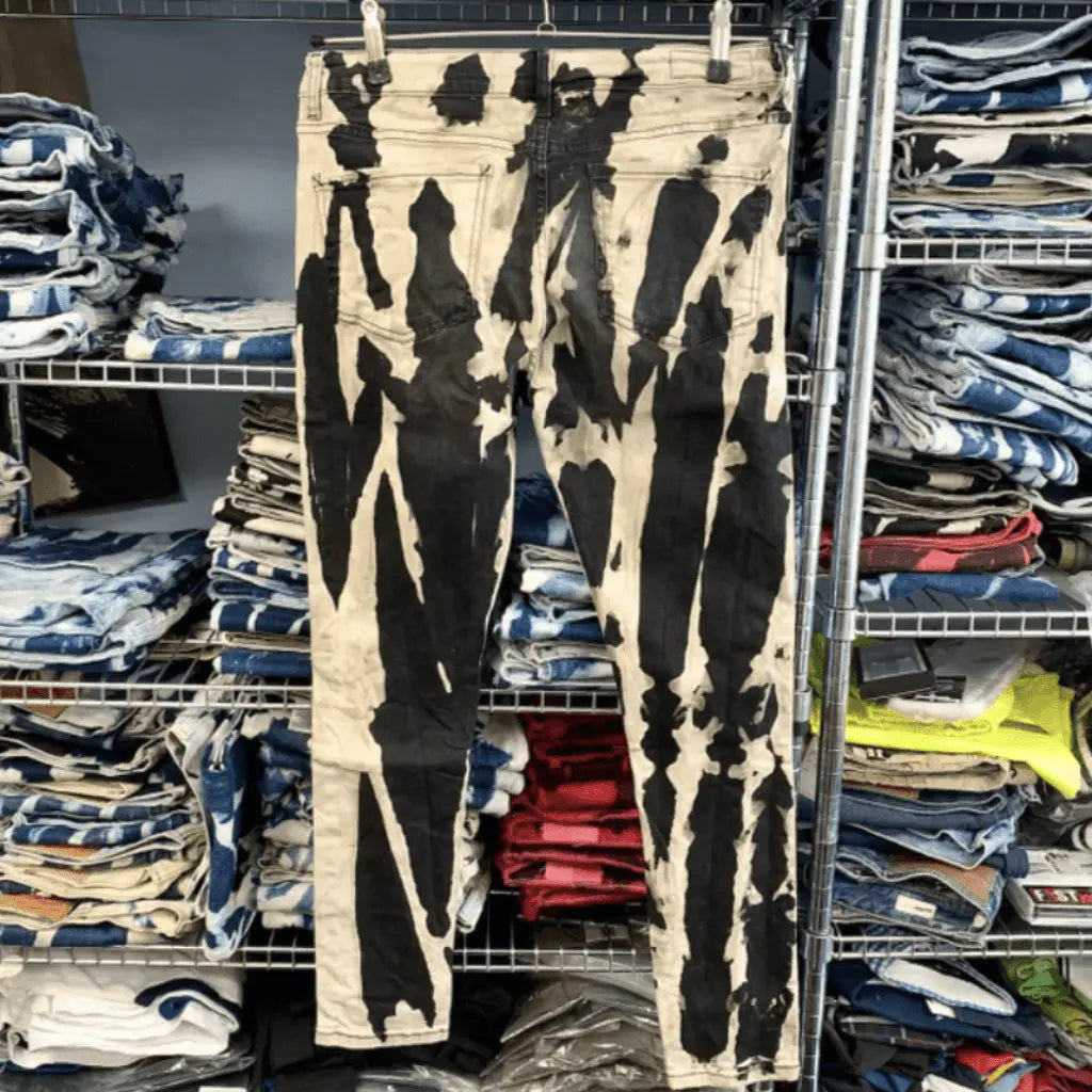 Dégradeurs en denim stretch coupe super skinny noir avec fermeture éclair au dos/complète
