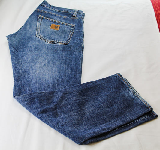 Carhartt genou court noir avec fermeture éclair complète - taille 32"