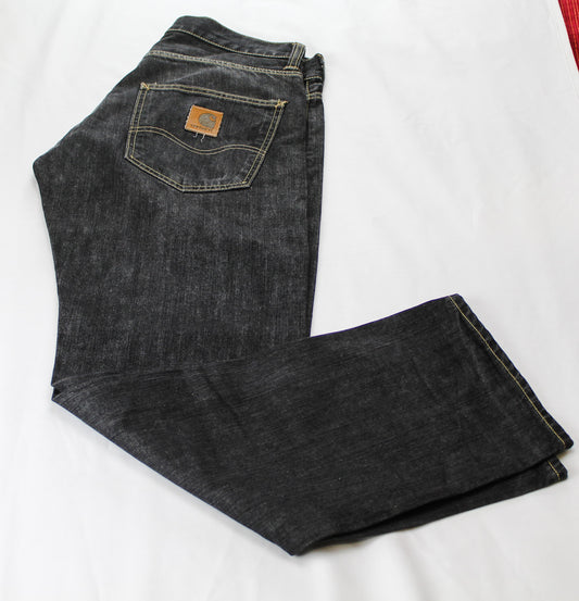 Carhartt genou court noir avec fermeture éclair complète - taille 32"