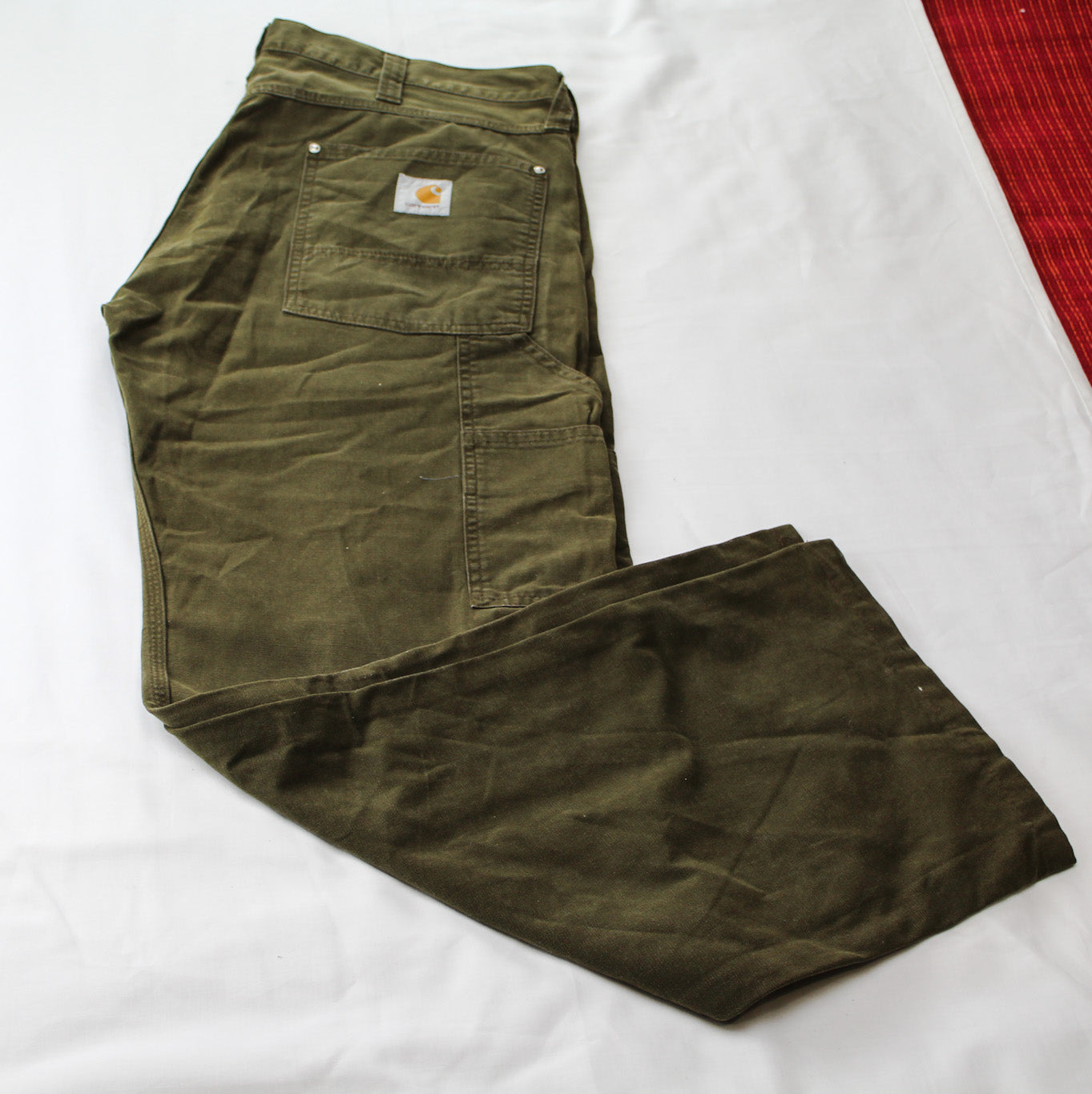 Carhartt genou court noir avec fermeture éclair complète - taille 32"
