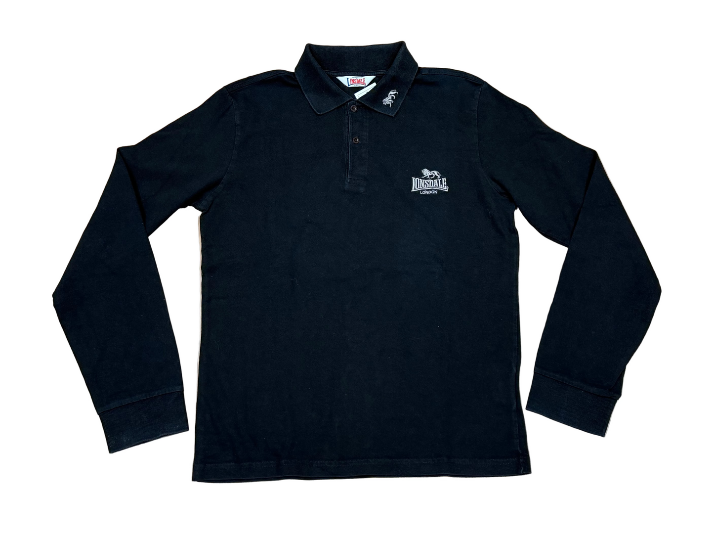 🔥 Lonsdale Poloshirt weiß mit Patches S