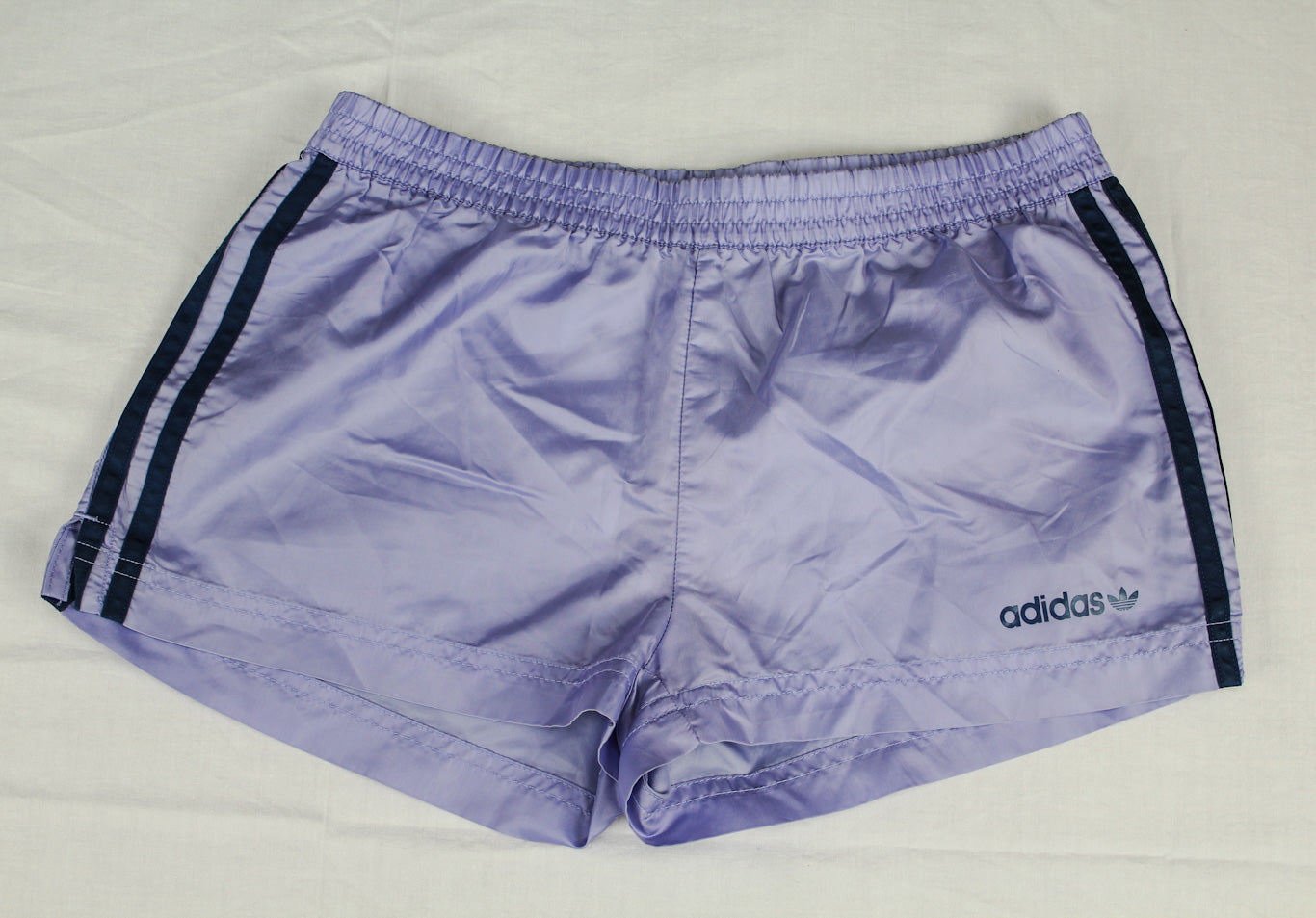 Adidas short de football en satin blanc S