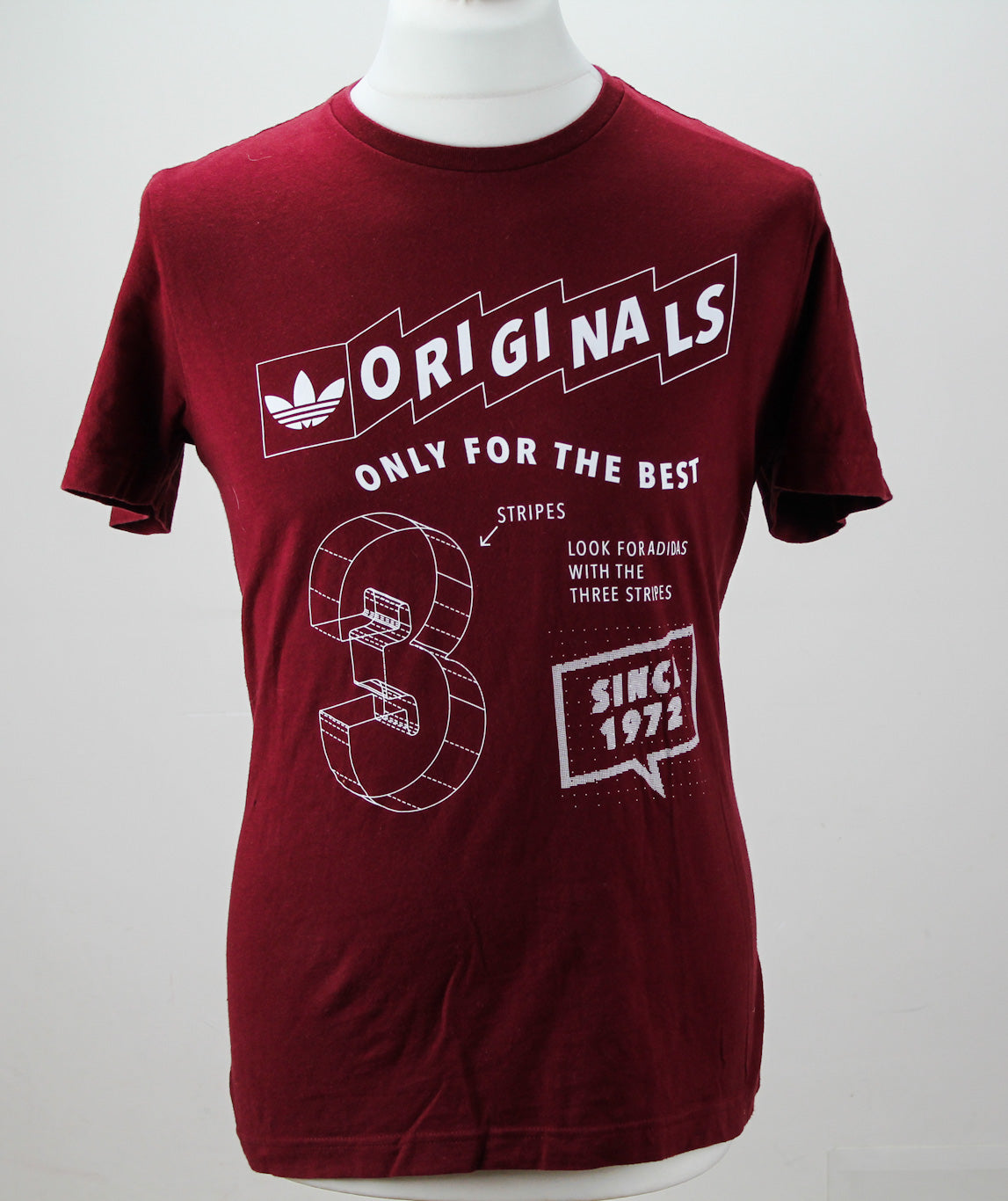 🔥 Rare Vintage Adidas t-shirt Burgundy - Medium