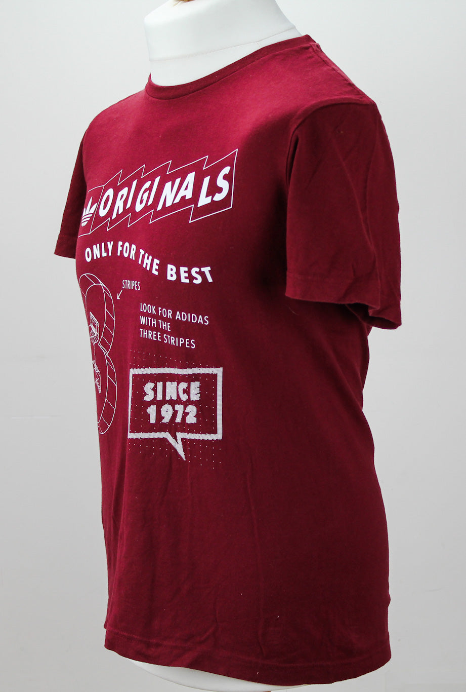🔥 Rare Vintage Adidas t-shirt Burgundy - Medium