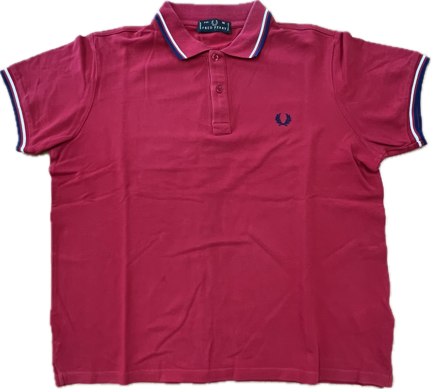 🔥 Fred Perry Poloshirt rot Groß