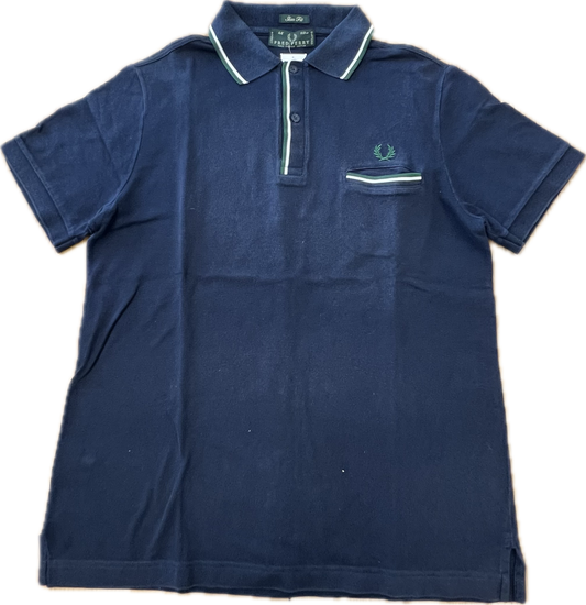🔥 Fred Perry polo shirt navy blue 44"