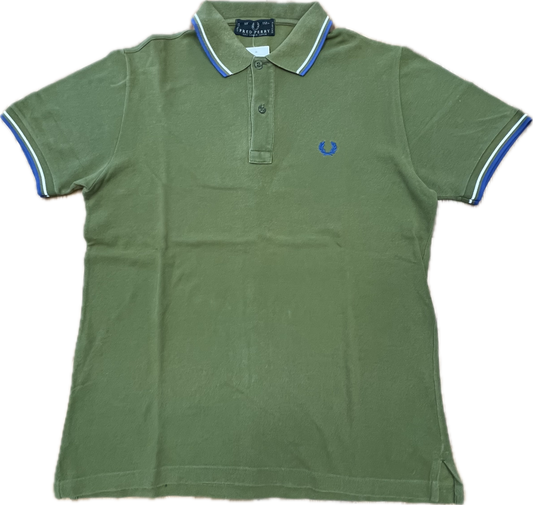 🔥 Fred Perry polo shirt army green 40" M
