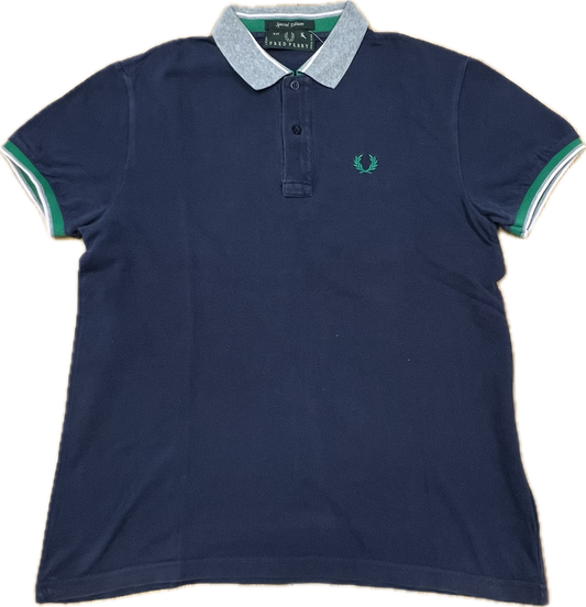 🔥 Fred Perry polo shirt dark blue S