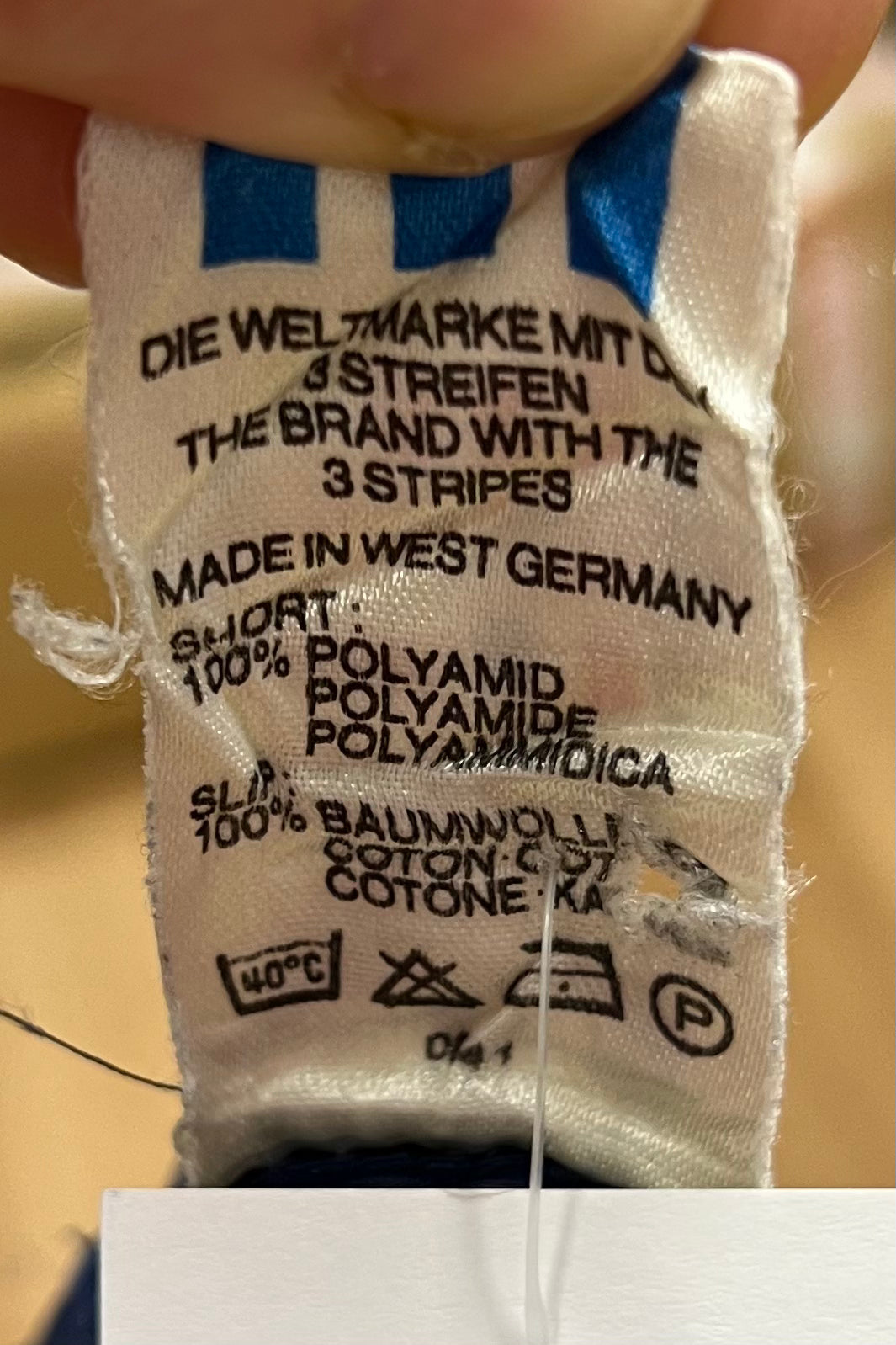 🔥 Adidas Satin football shorts Dark Blue Medium - "Made in Yugoslavia" Rare!